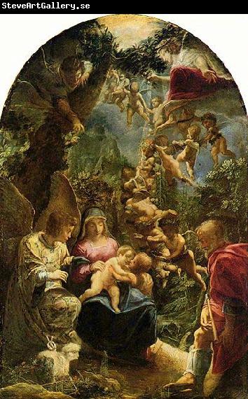 Adam Elsheimer Holy Family with St John the Baptist,